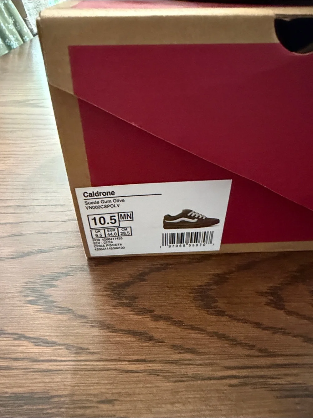 Vans Olive Suede Low-Top Sneakers with White Stripe